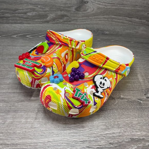 Crocs x Trix Cereal Tie Dye Classic Clog Mens Multi Sizes Available 207922 94S - Picture 4 of 16